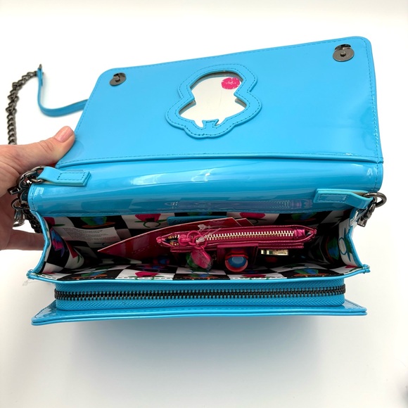 Betsey Johnson Ring Pop Blue Raspberry Bag + Matching Card Case - Picture 8 of 16